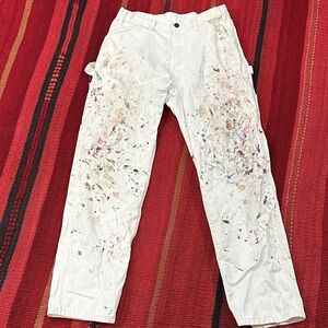 Vintage Dickies Sherwin Williams Pants 31x32 White Paint Splatter Workwear